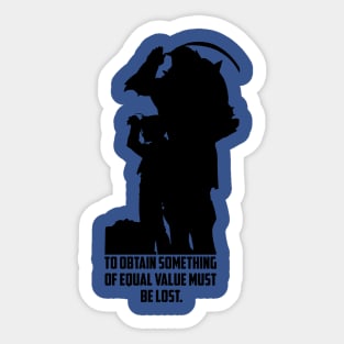 Edward and Aplhonse Elric FullMetal Alchemist Sticker